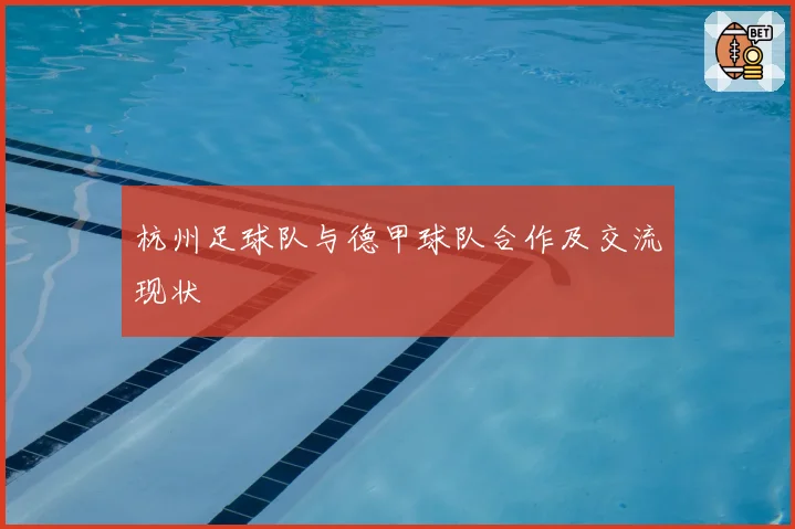 杭州足球队与德甲球队合作及交流现状